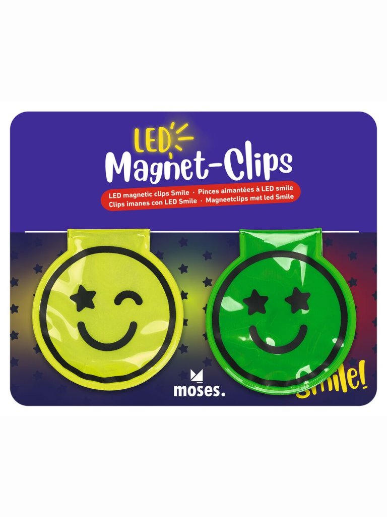 LED Magnet-Clips Smile