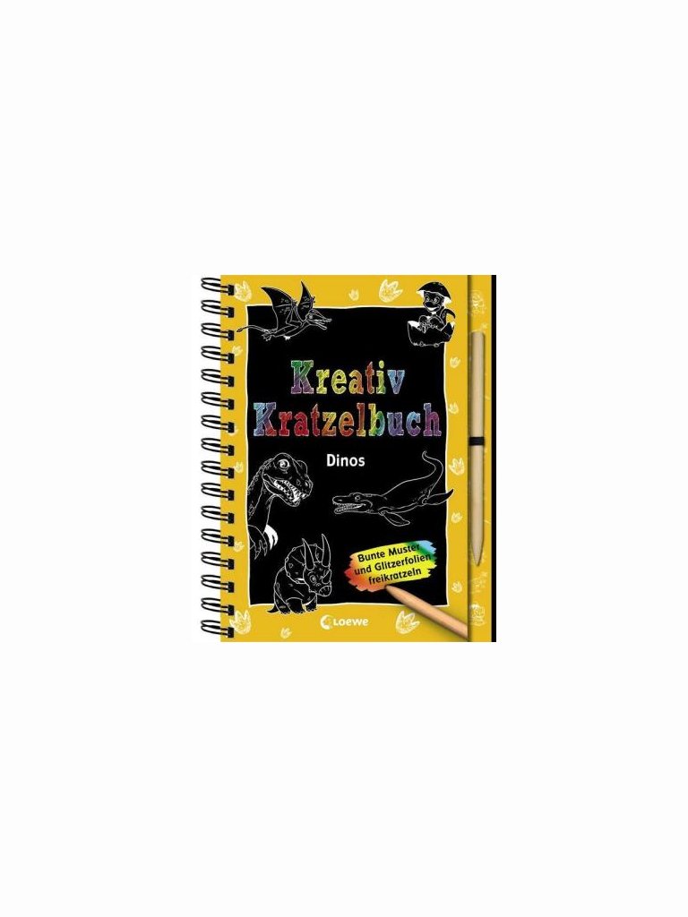 Kreativ-Kratzelbuch: Dinos
