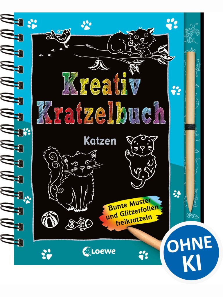 Kreativ-Kratzelbuch: Katzen