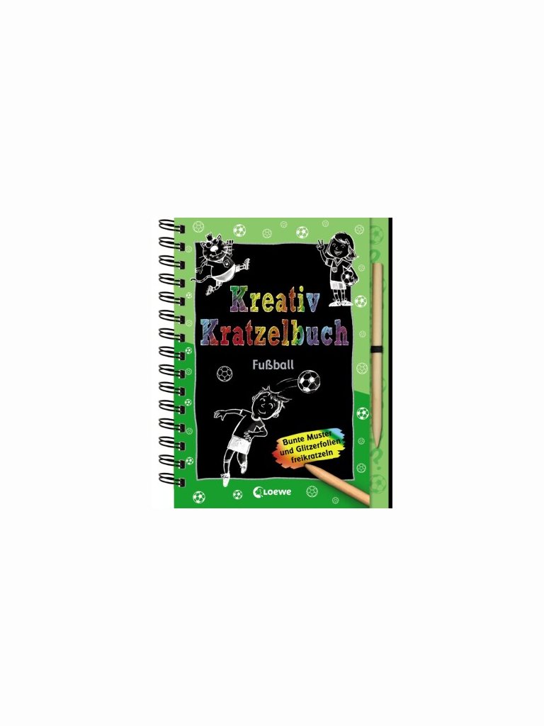 Kreativ-Kratzelbuch: Fu&szlig;ball