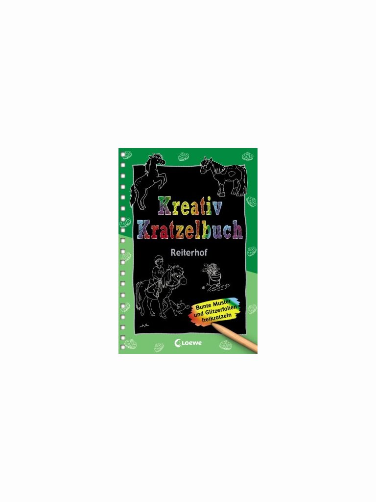 Kreativ-Kratzelbuch: Reiterhof