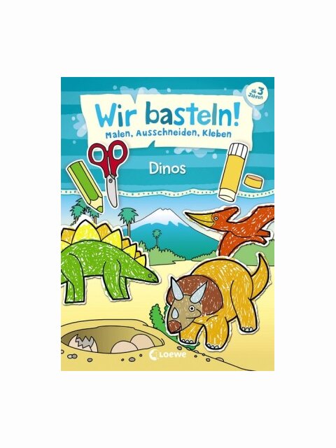 Wir basteln! - Malen, Ausschneiden, Kleben - Dinos