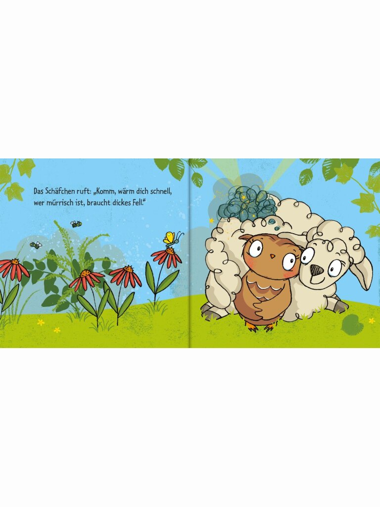 Die kleine Eule hat schlechte Laune
