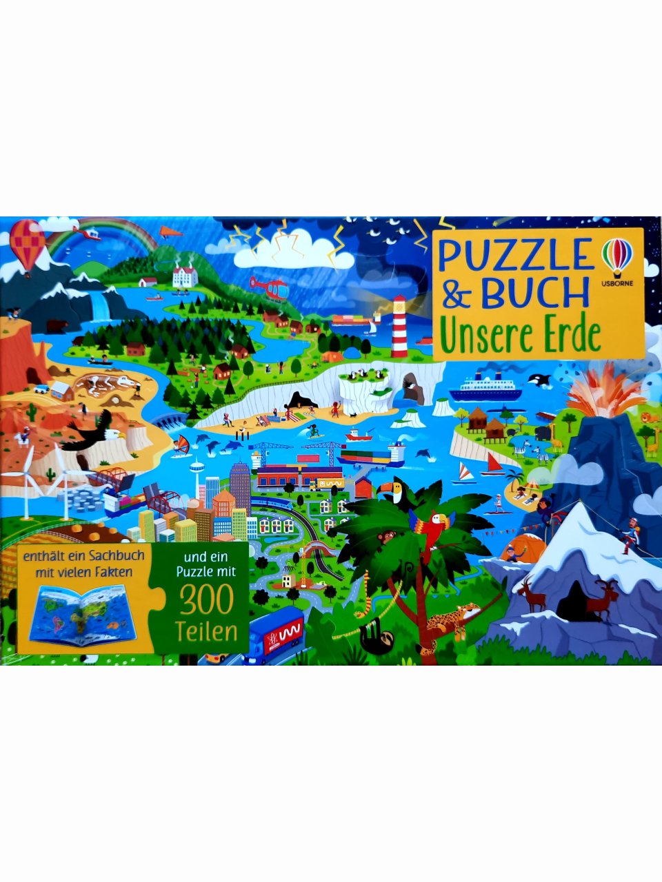 Puzzle & Buch: Unsere Erde
