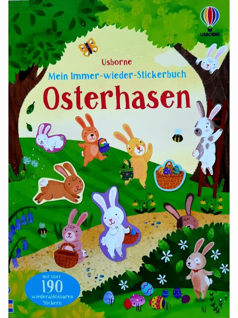 Mein Immer-wieder-Stickerbuch: Osterhasen