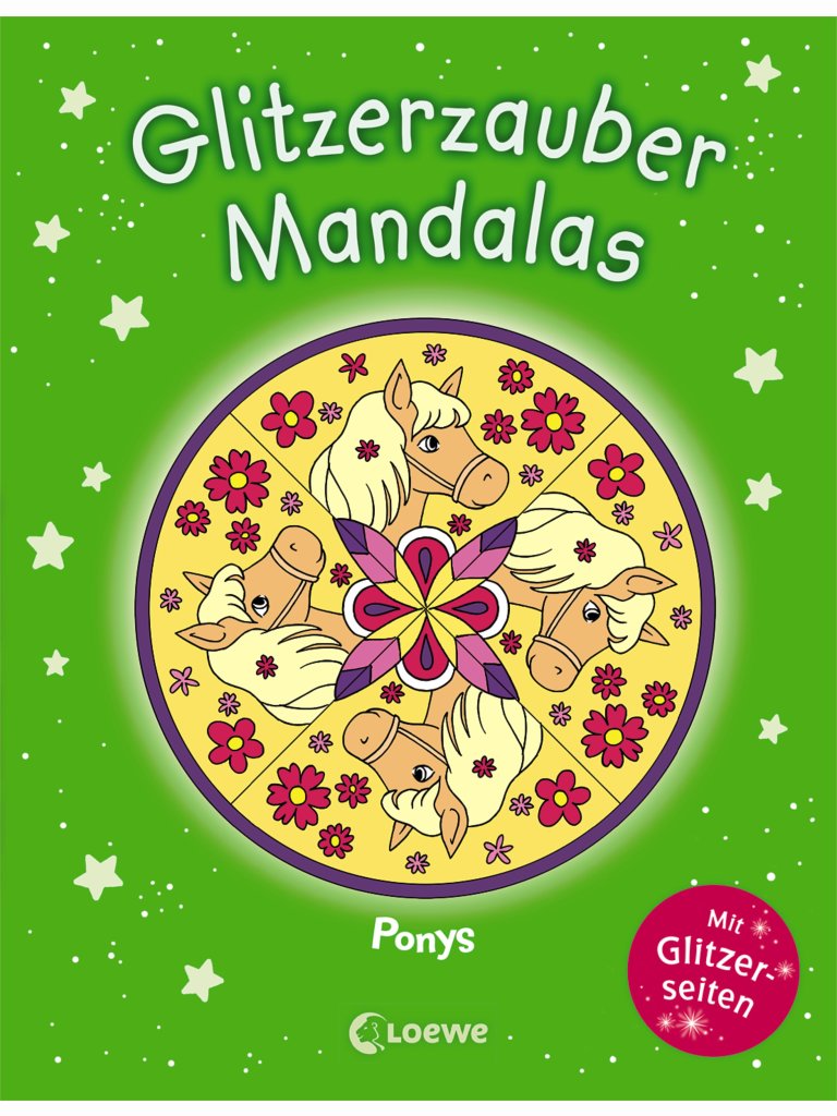 Glitzerzauber-Mandalas - Ponys