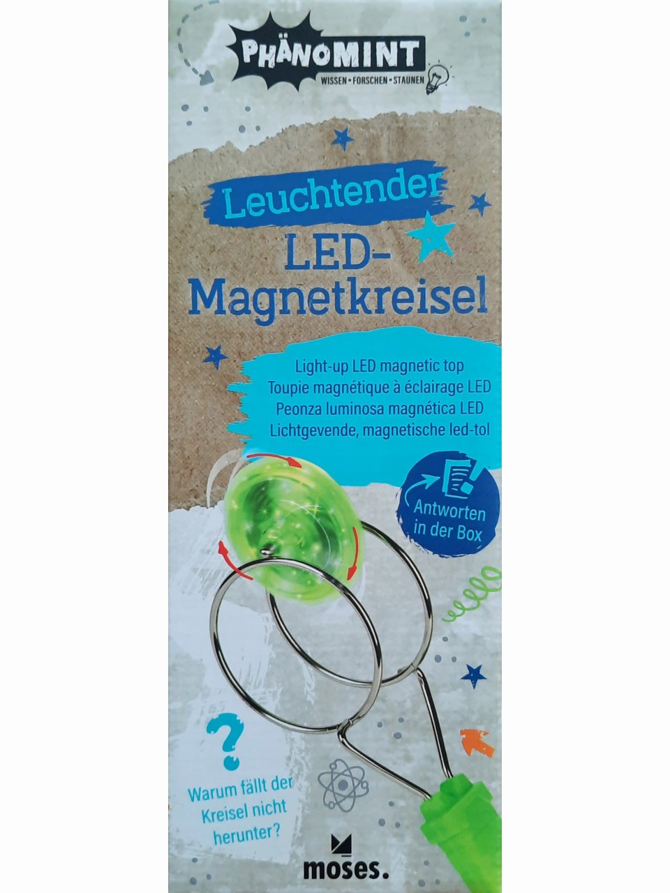 PhänoMINT Leuchtender LED-Magnetkreisel