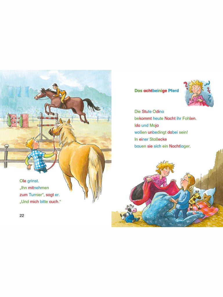 Silbengeschichten zum Lesenlernen - Pferdegeschichten