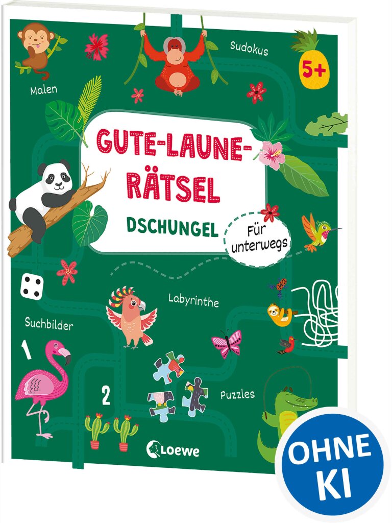 Gute-Laune-Rätsel für unterwegs - Dschungel