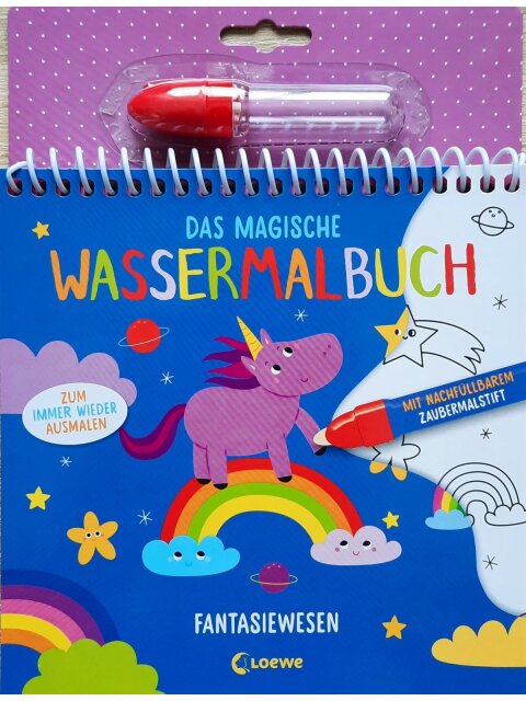 Das magische Wassermalbuch - Fantasiewesen