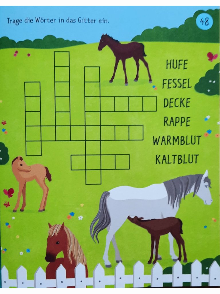 Mein R&auml;tselspa&szlig;: Pferde und Ponys