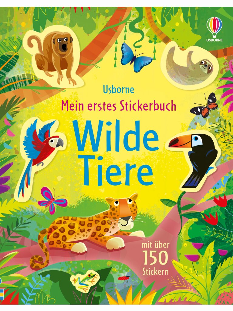 Mein erstes Stickerbuch: Wilde Tiere