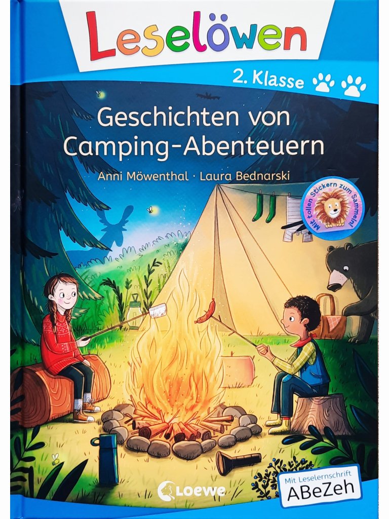Geschichten von Camping-Abenteuern - Lesel&ouml;wen 2. Klasse