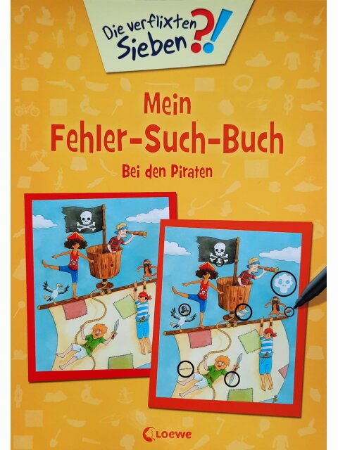 Die verflixten Sieben - Mein Fehler-Such-Buch - Bei den Piraten