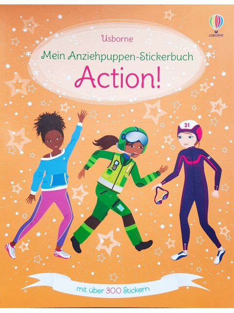 Mein Anziehpuppen-Stickerbuch: Action!