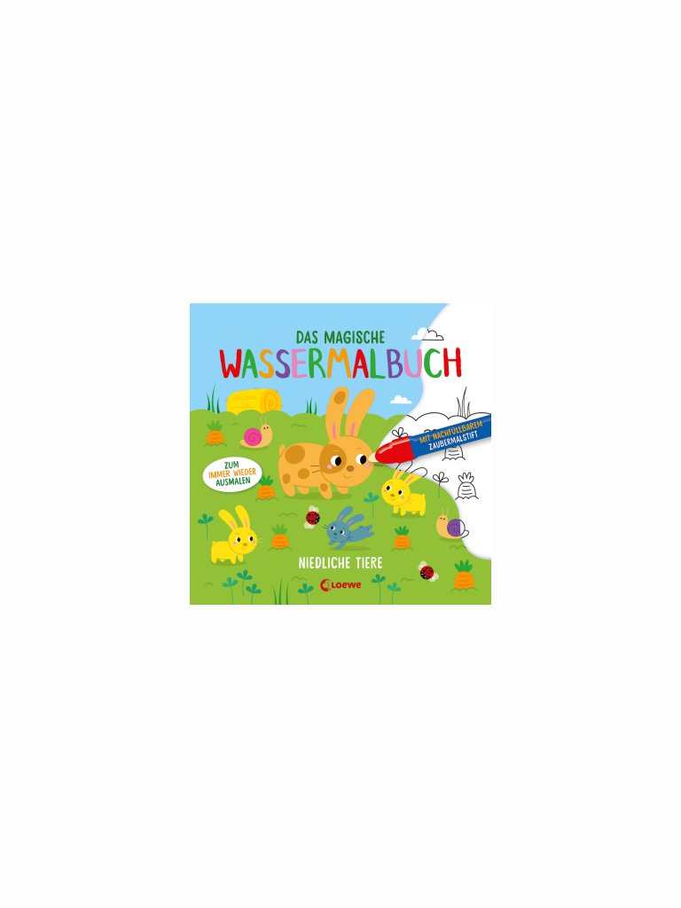 Das magische Wassermalbuch &ndash; Niedliche Tiere