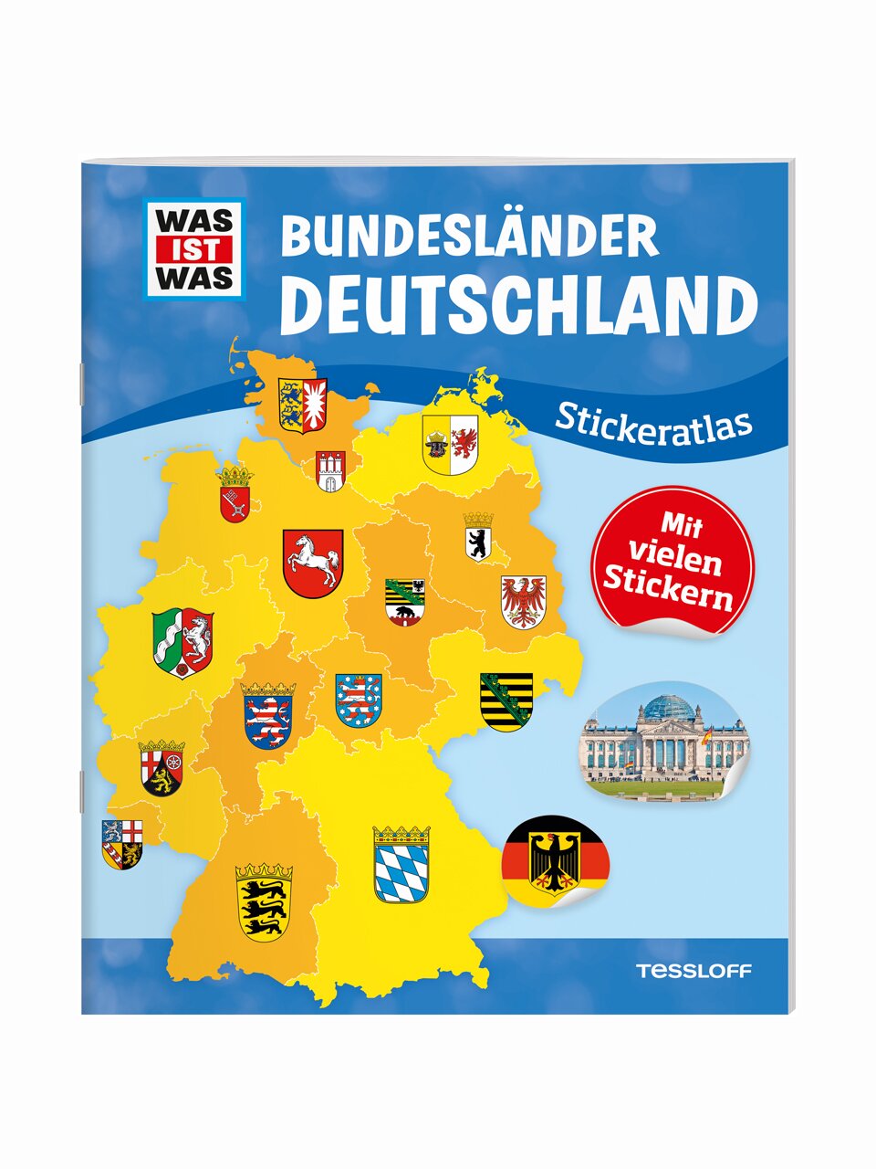 WAS IST WAS Stickeratlas: Bundesländer Deutschland