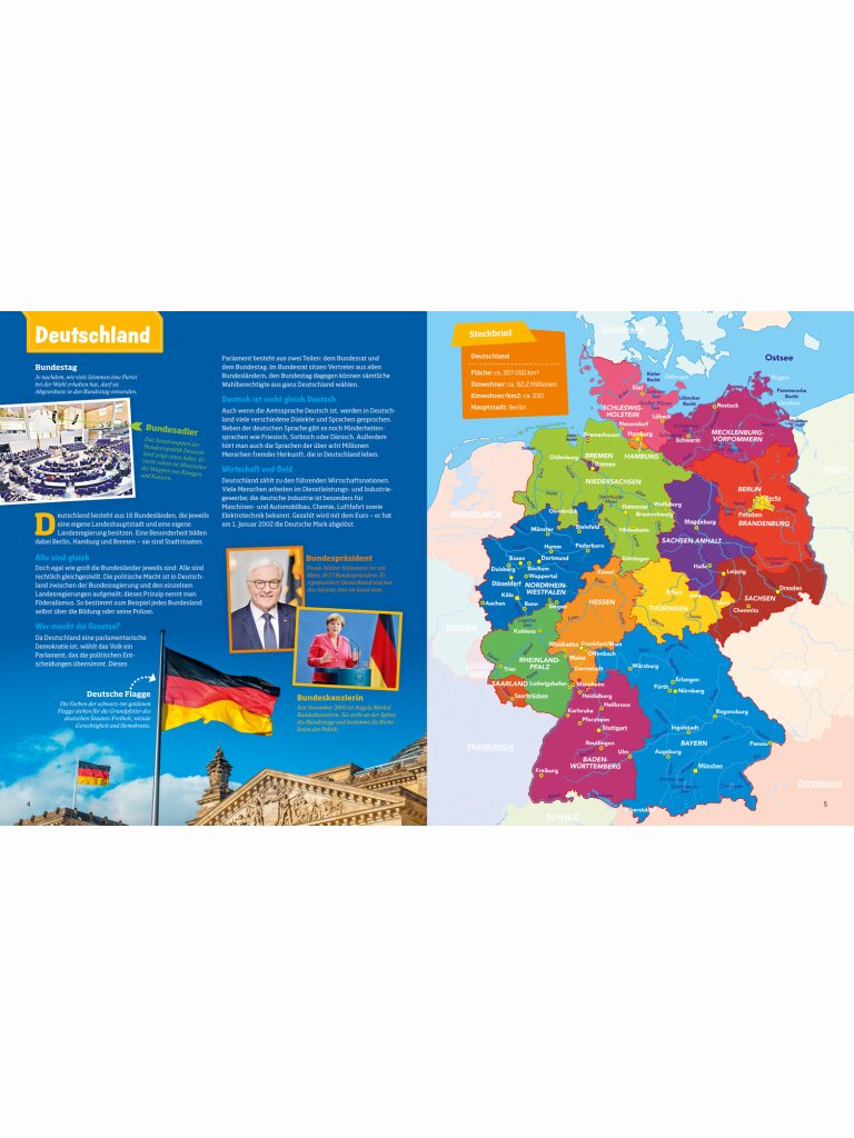 WAS IST WAS Stickeratlas: Bundesländer Deutschland