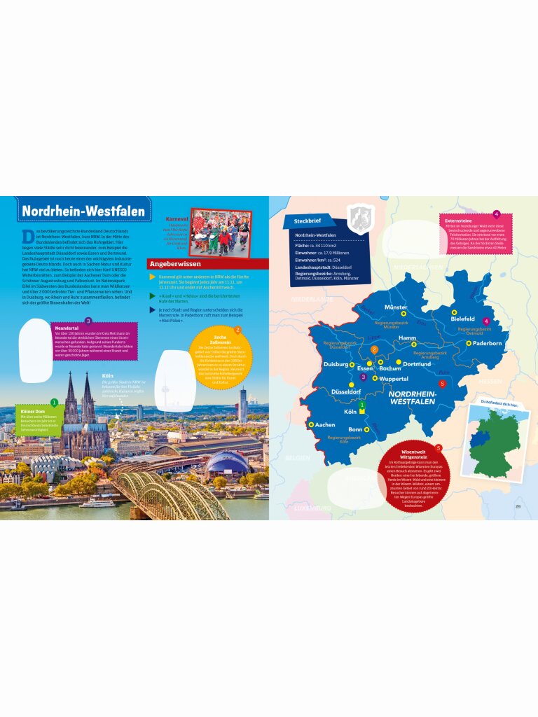 WAS IST WAS Stickeratlas: Bundesländer Deutschland