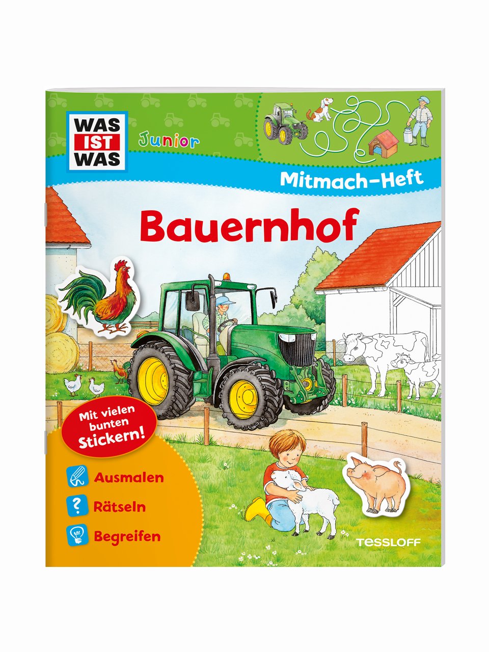 WAS IST WAS Junior Mitmach-Heft: Bauernhof