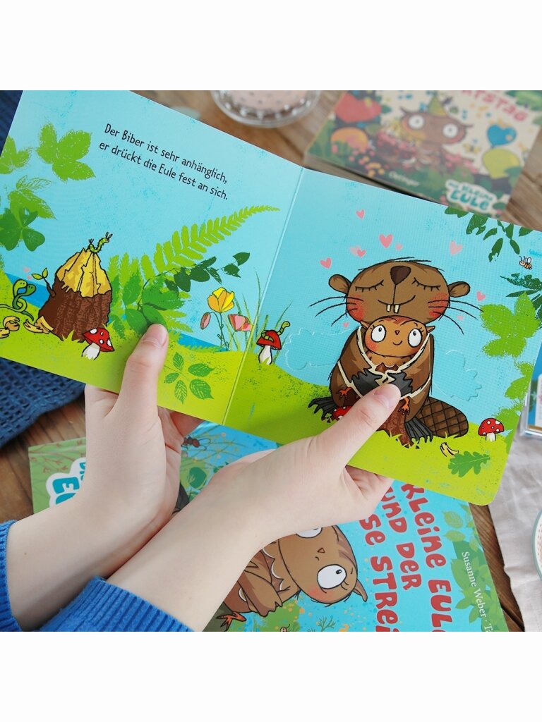 Die kleine Eule will kuscheln