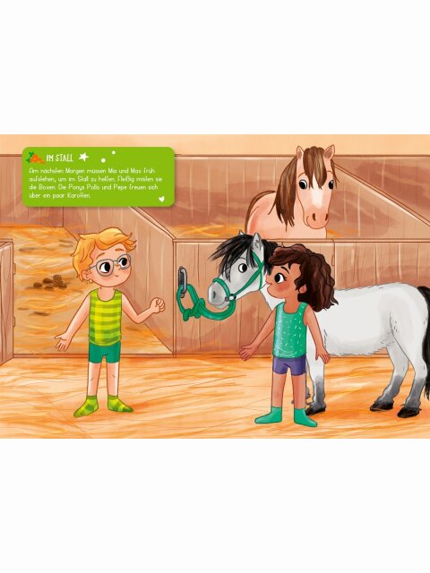 Mein kleines Sticker-Anziehbuch: Auf dem Ponyhof