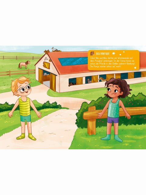 Mein kleines Sticker-Anziehbuch: Auf dem Ponyhof
