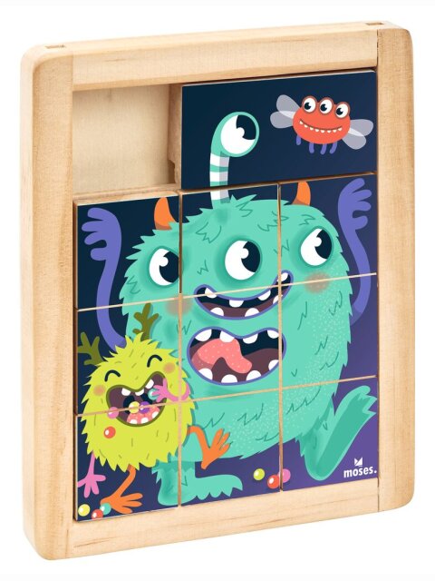 Kleines Schiebepuzzle aus Holz