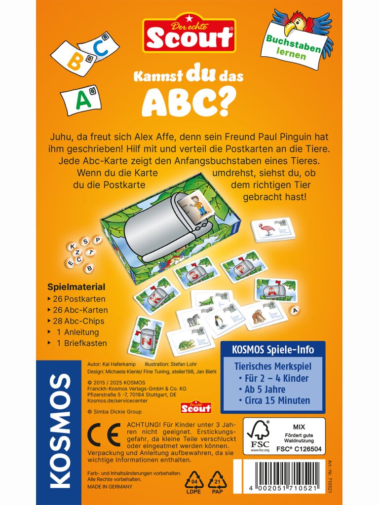 Scout – Kannst du das ABC? (Mitbringspiel)