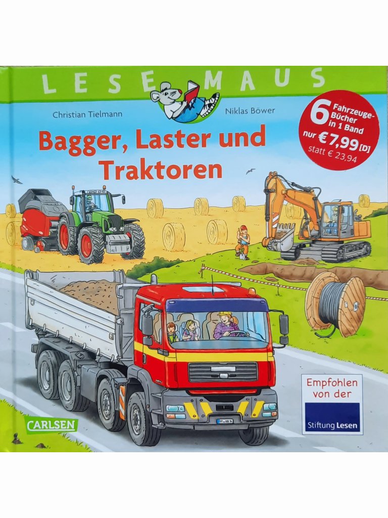 LESEMAUS Sonderb&auml;nde: Bagger, Laster und Traktoren
