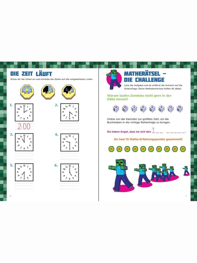 Mathe für Minecrafter – Mein extrastarkes Übungsbuch