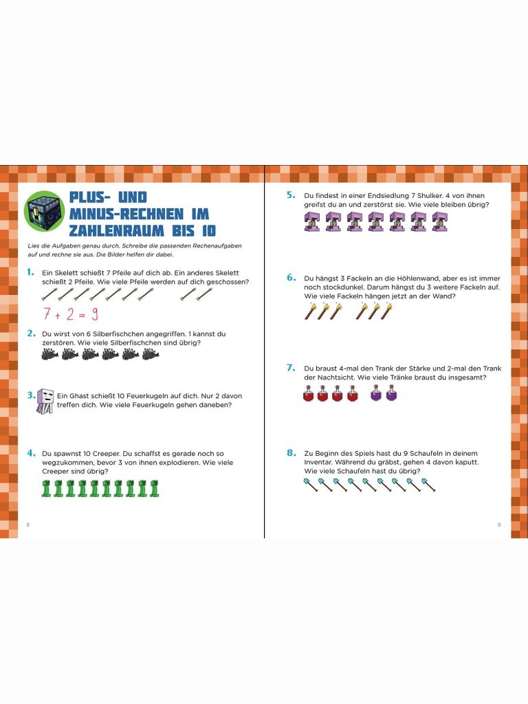 Mathe für Minecrafter – Mein extrastarkes Übungsbuch
