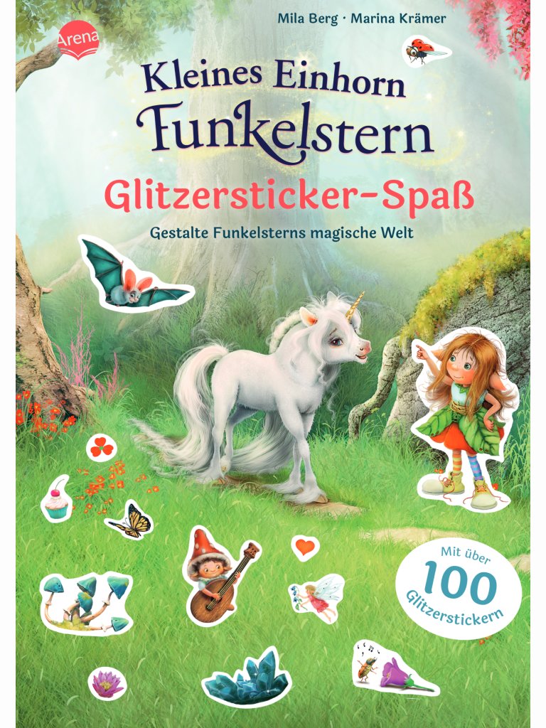 Kleines Einhorn Funkelstern – Glitzersticker-Spaß
