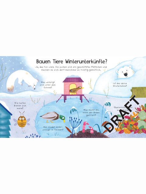 Erstes Aufklappen und Verstehen: Wo sind die Tiere im Winter?
