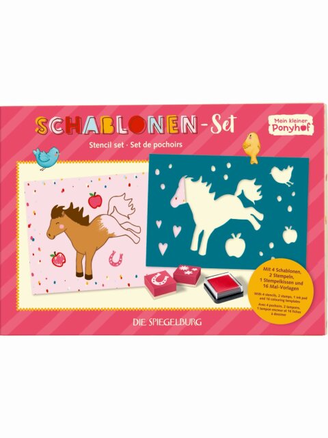 Schablonen-Set Mein kleiner Ponyhof