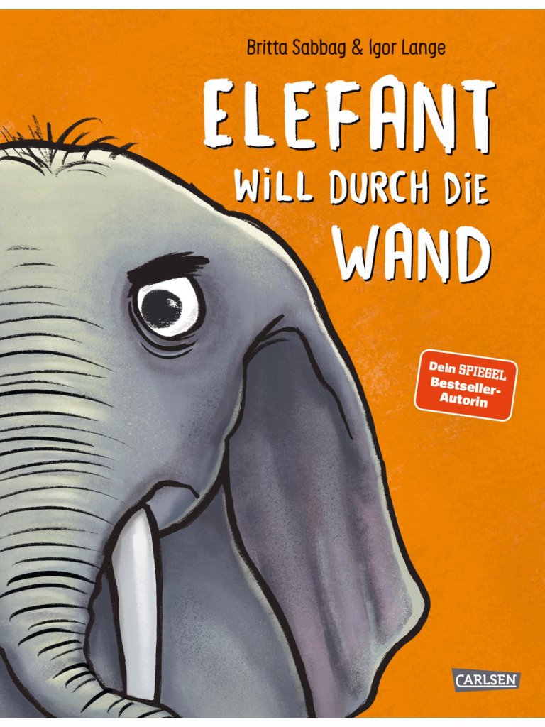 Elefant will durch die Wand