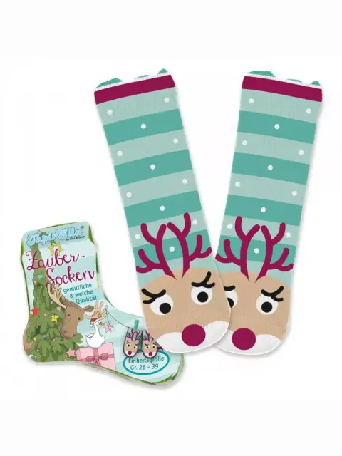 Zaubersocken Rentier