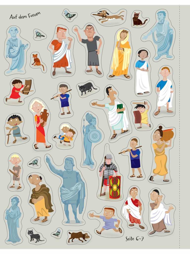Mein Stickerbuch: Im alten Rom
