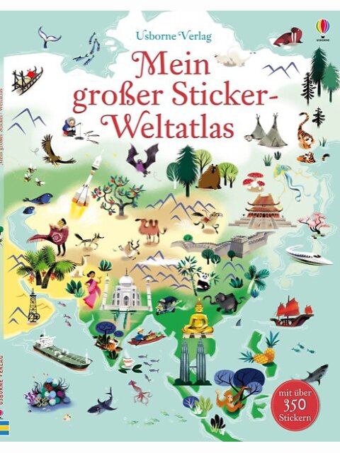 Mein großer Sticker-Weltatlas