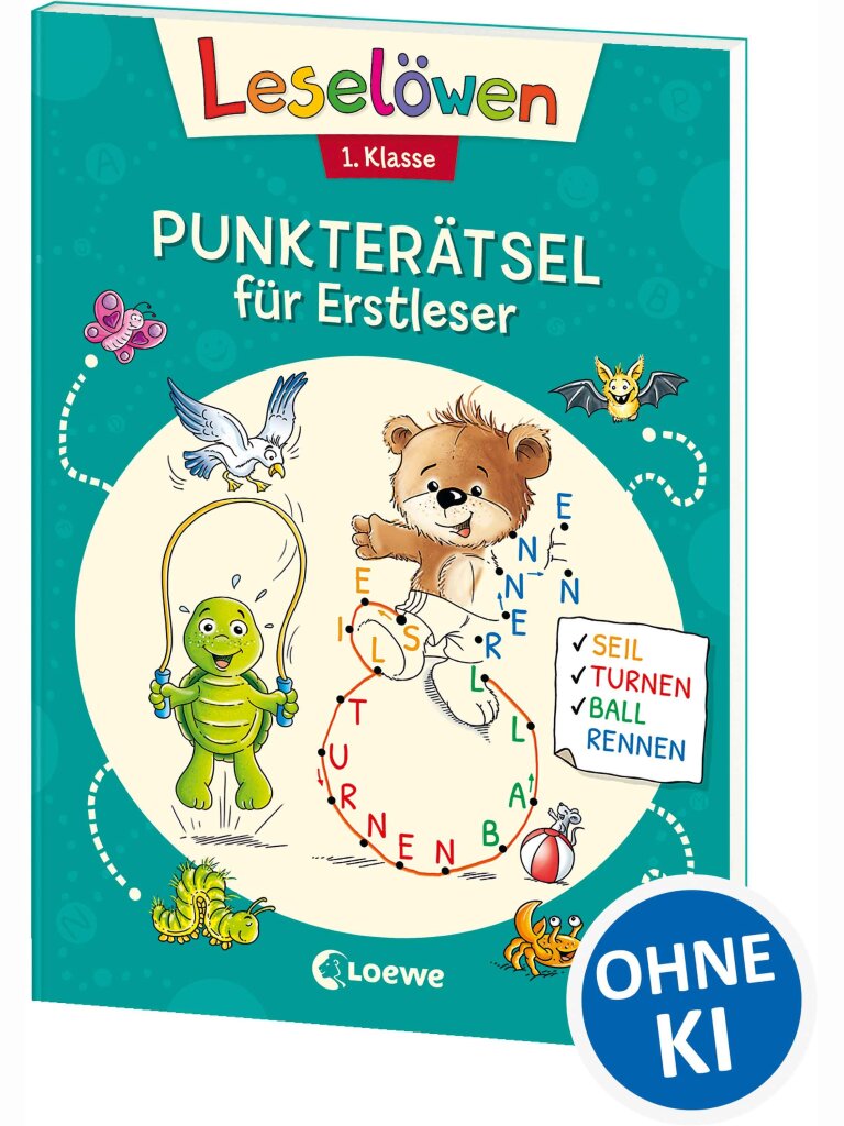 Leselöwen Punkterätsel für Erstleser...