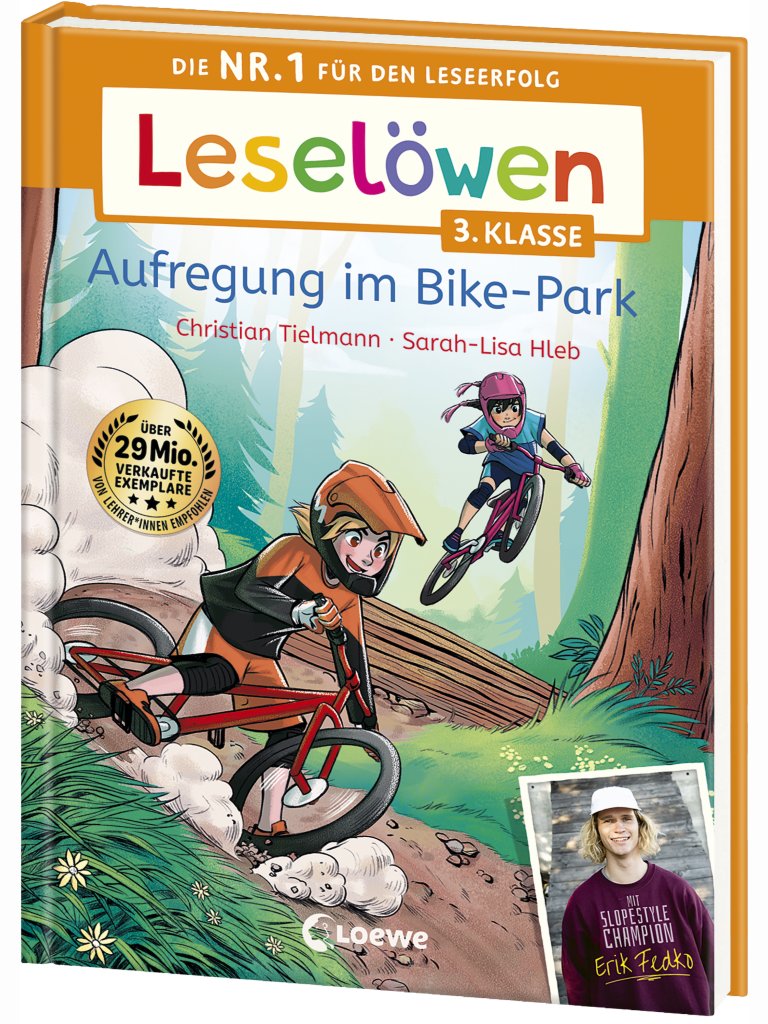 Aufregung im Bike-Park &ndash; Lesel&ouml;wen 3. Klasse