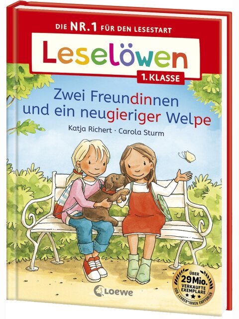 Zwei Freundinnen und ein neugieriger Welpe – Leselöwen 1. Klasse