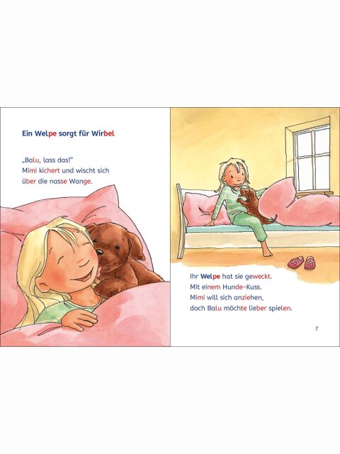 Zwei Freundinnen und ein neugieriger Welpe – Leselöwen 1. Klasse