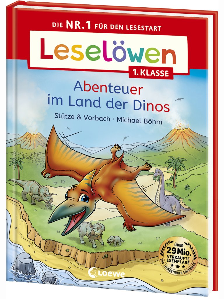 Abenteuer im Land der Dinos &ndash; Lesel&ouml;wen 1. Klasse