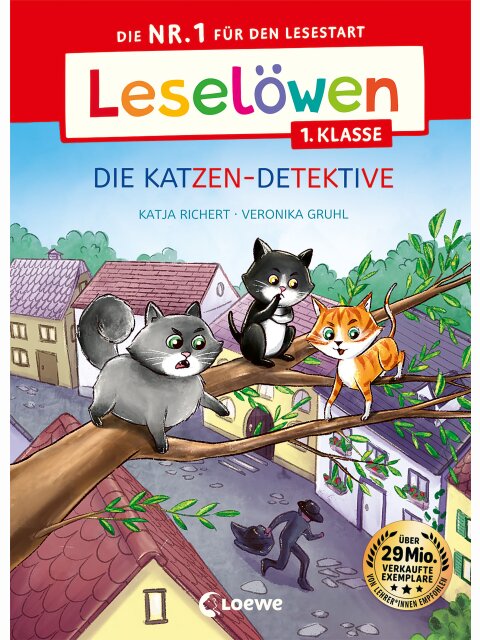 DIE KATZEN-DETEKTIVE – Leselöwen 1. Klasse (Großbuchstaben)