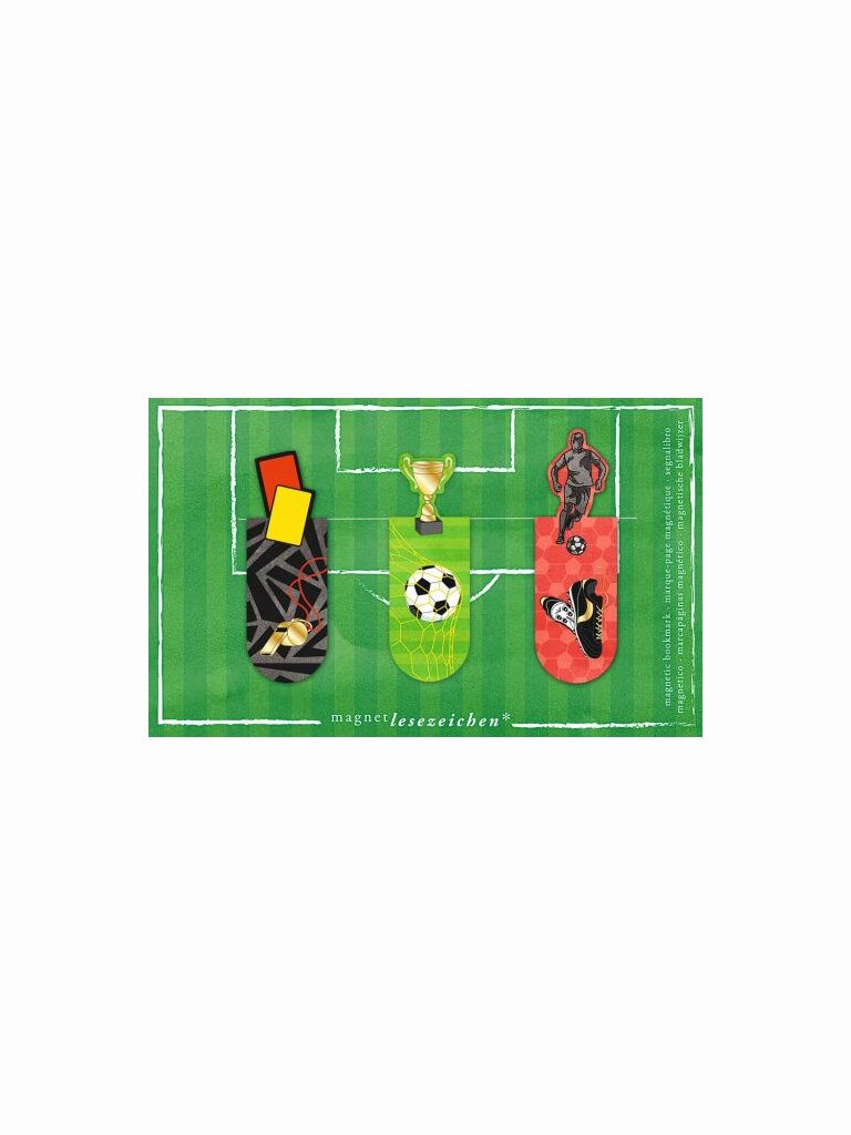 Magnetlesezeichen Fußball Fan