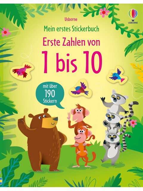 Mein erstes Stickerbuch: Erste Zahlen von 1 bis 10
