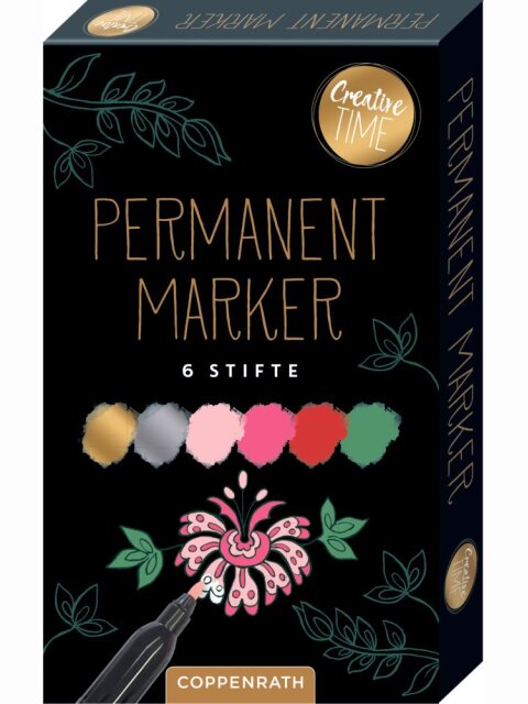 Permanent Marker - 6 Stifte