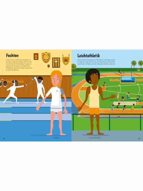 Mein Anzieh-Stickerbuch: Sportarten aus aller Welt
