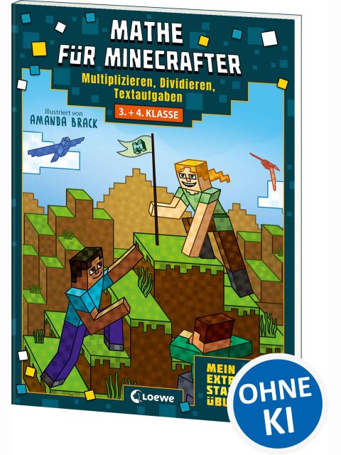 Mathe für Minecrafter – Mein extrastarkes Übungsbuch (3./4. Klasse)